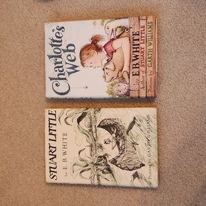 BOOK - SET of 2 E.B.WHITE CHARLOTTE'S WEB & STUART LITTLE